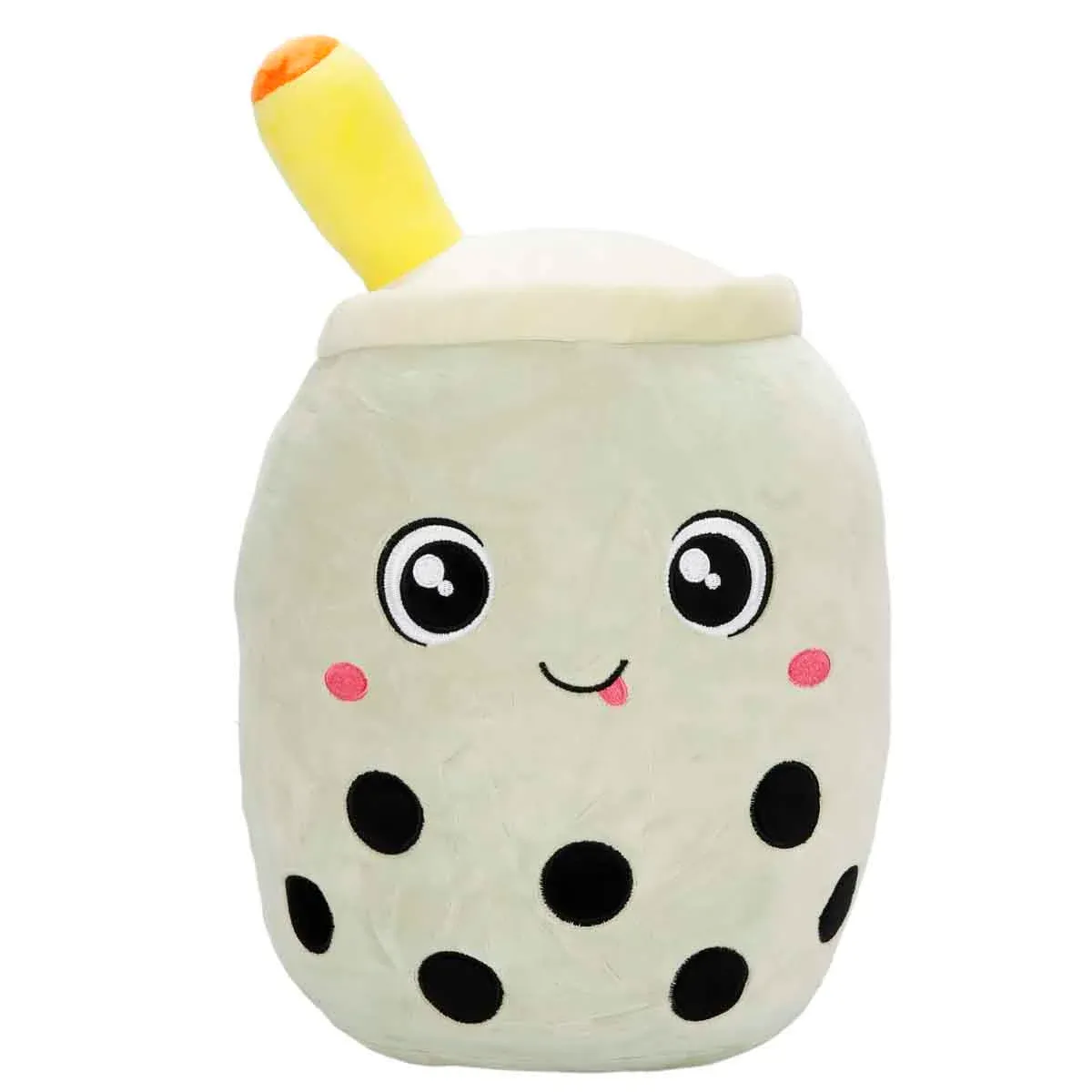 Jucarie de plus, Puffy Friends, Cana cu pai, Verde, 35 cm