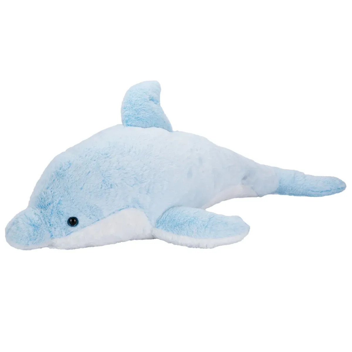 Jucarie de plus, Puffy Friends, Delfin, Albastru, 100 cm