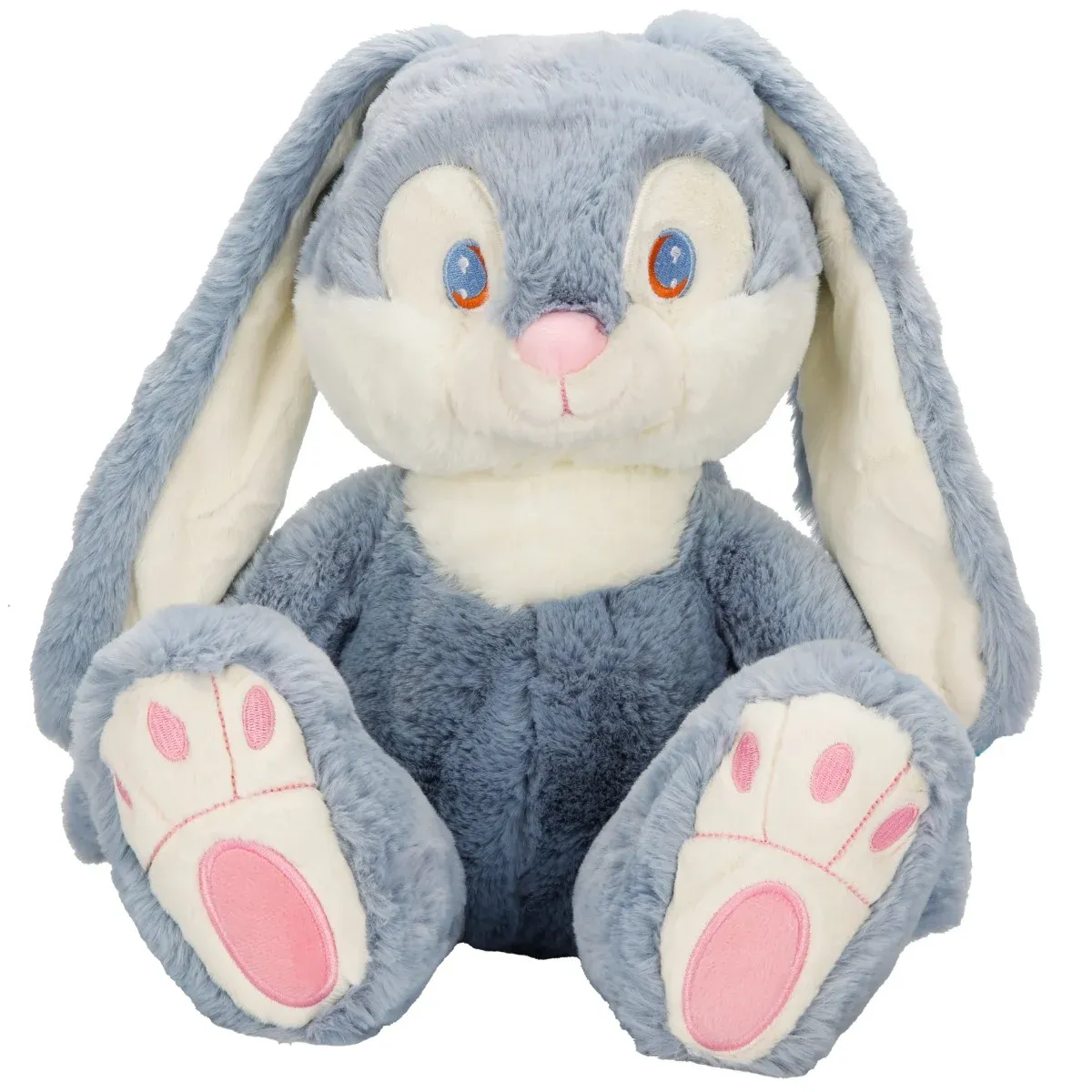 Jucarie de plus, Puffy Friends, Iepuras, Albastru, 35 cm