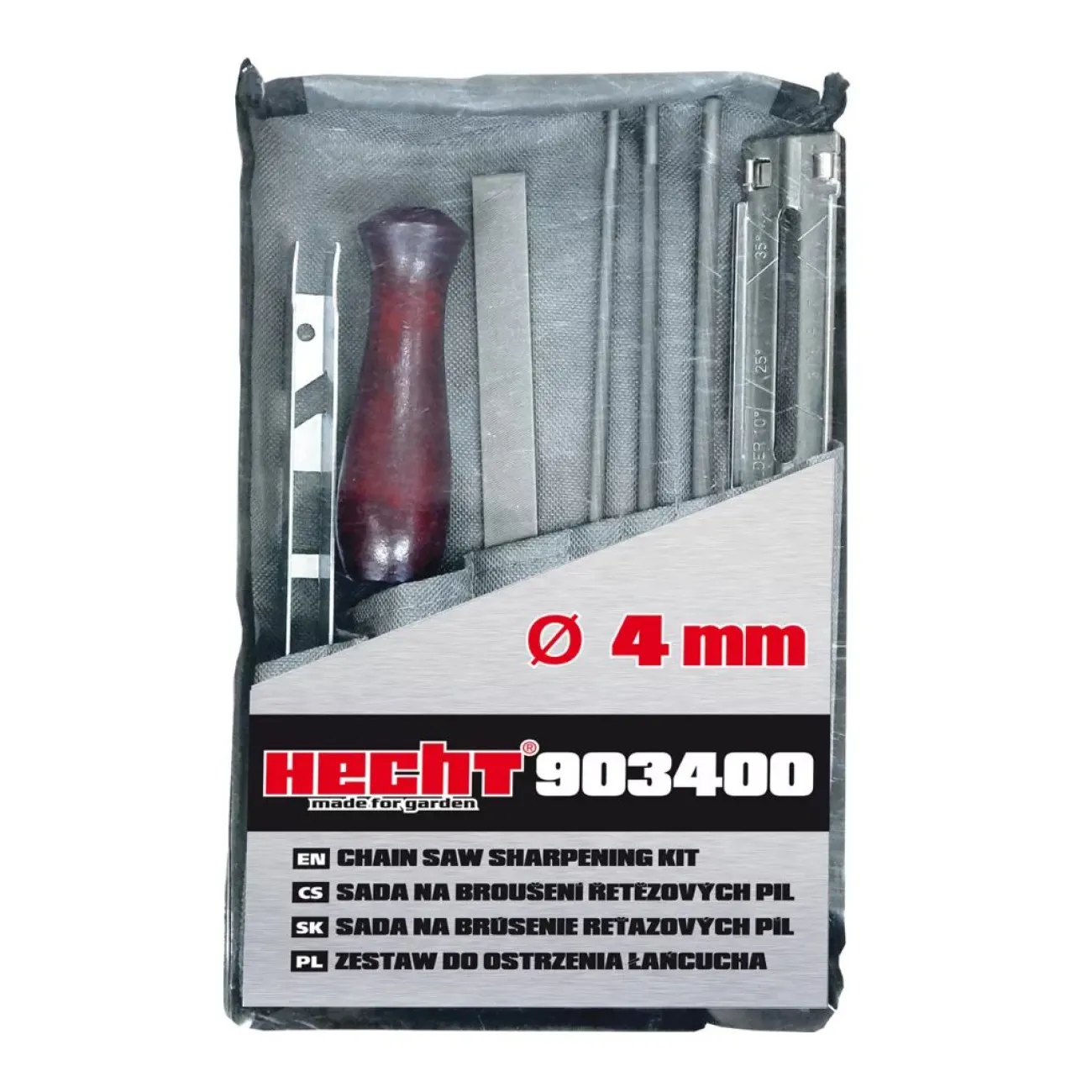 Kit pentru Ascutit Lant 4mm Hecht903400