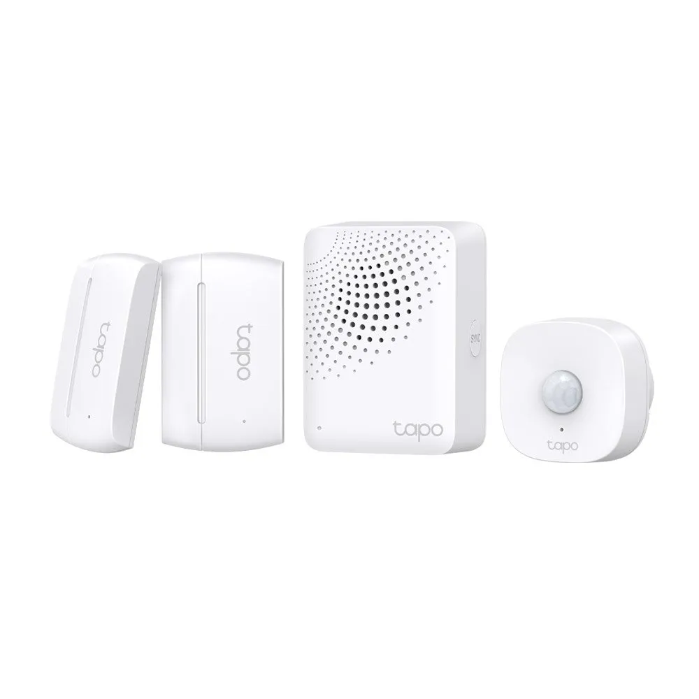 Kit senzori inteligenti wireless TP-Link TAPO T30 KIT, 2.4 GHz, 868 MHz, 120 grade, 7 m, detectie miscare, alarma, control de pe telefon, autonomie 2 ani