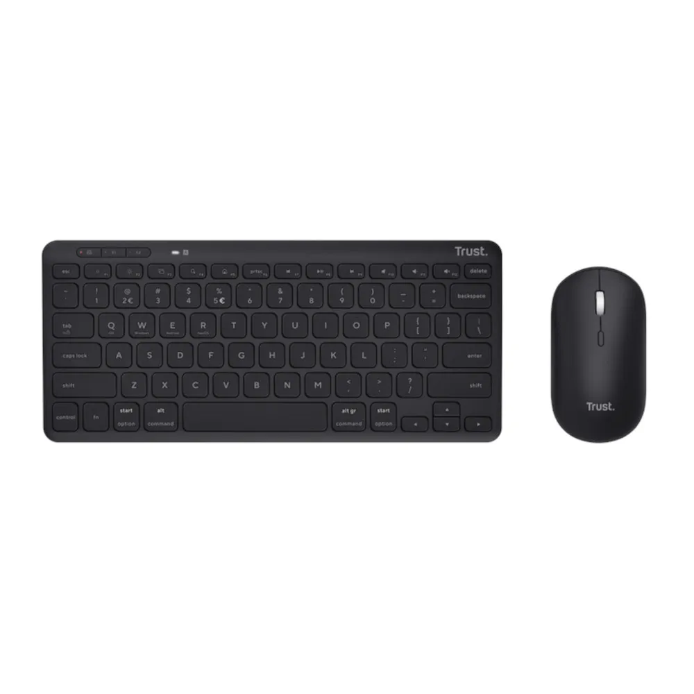 Kit tastatura si mouse TR-24843 Trust Lyra, Wireless, Negru