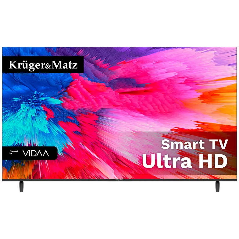 Kruger&Matz Televizor LED Smart Kruger&Matz KM0255UHD-V2, 55, 139 cm, Ultra HD, Wi-Fi, Negru