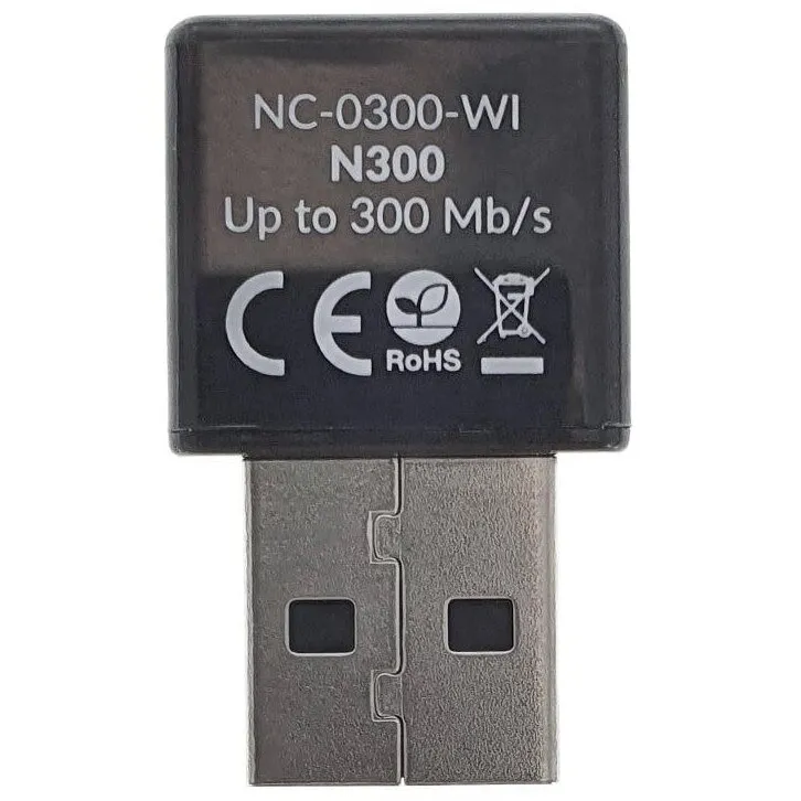 LANBERG Adaptor Wireless Lanberg NC-0300-WI, 2.4 GHz, USB, Negru