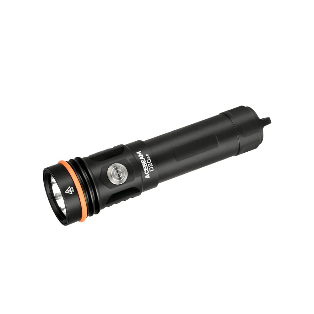Lanterna profesionala pentru scufundari Acebeam D20 2.0, 2200 lumeni, 500 m