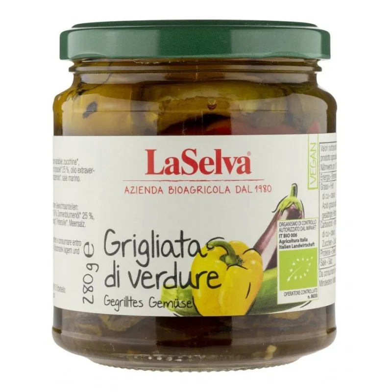 Legume la Gratar, in Ulei, Eco, 280 g La Selva