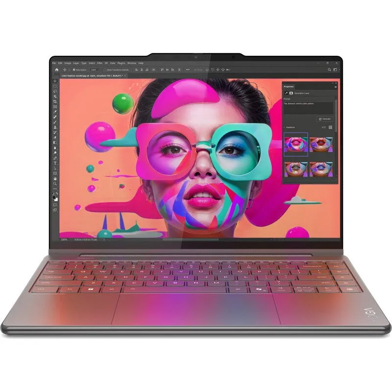 Lenovo Laptop 2 in 1 Lenovo Yoga 9 14ILL10, Intel Core Ultra 7 258V, 14 inch 2.8K Touch, 32GB RAM, 1TB SSD, Windows 11 Home, Gri (INT Keyboard)