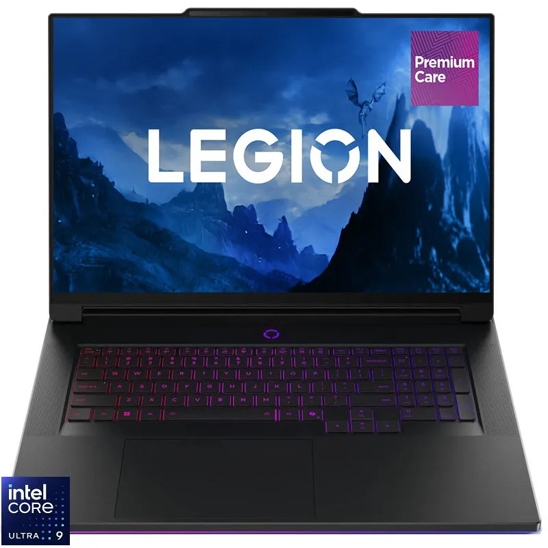 Lenovo Laptop Gaming Lenovo Legion 9 18IAX10, 18 inch,  WQUXGA IPS 240Hz, Procesor Intel® Core™ Ultra 9 275HX, 64GB DDR5, 1TB SSD, NVIDIA GeForce RTX 5080 16GB, No OS, Negru (INT Keyboard)