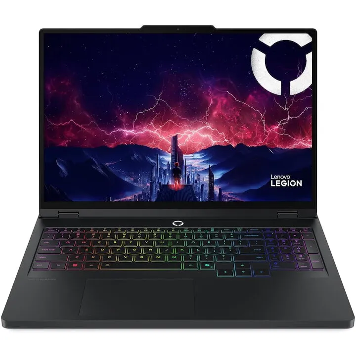 Lenovo Laptop Gaming Lenovo Legion Pro 5 16ADR10, procesor AMD Ryzen™ 9 8940HX pana la 5.3GHz, 16 inch, WQXGA, IPS, 240Hz, 16GB DDR5, 1TB SSD, NVIDIA® GeForceRTX™ 5060 8GB GDDR7, No OS, Negru