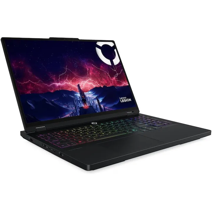 Lenovo Laptop Gaming Lenovo Legion Pro 5 16AFR10, procesor AMD Ryzen™ 9 9955HX pana la 5.4GHz, 16 inch, WQXGA, OLED, 165Hz, 32GB DDR5, 1TB SSD, NVIDIA® GeForce RTX™ 5070 8GB GDDR7, NO OS, Negru