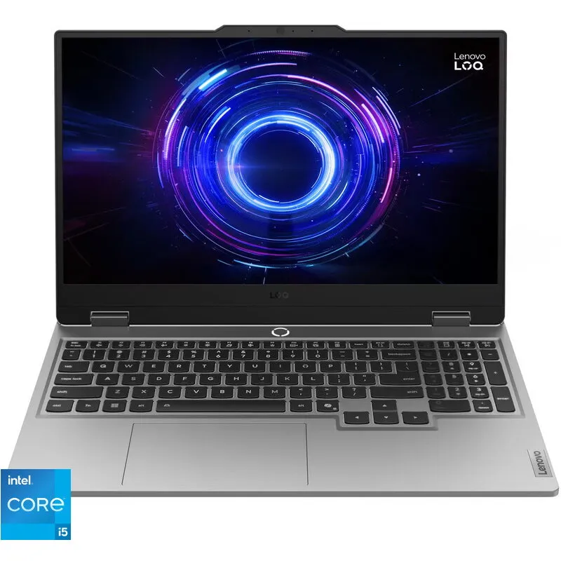Lenovo Laptop Gaming Lenovo LOQ 15IRX10, procesor Intel® Core i5-13450HX pana la 4.6GHz, 15.6 inch, Full HD, IPS, 144Hz, 16GB DDR5, 1TB SSD, NVIDIA® GeForce RTX™ 5050 8GB GDDR7, NO OS, Gri