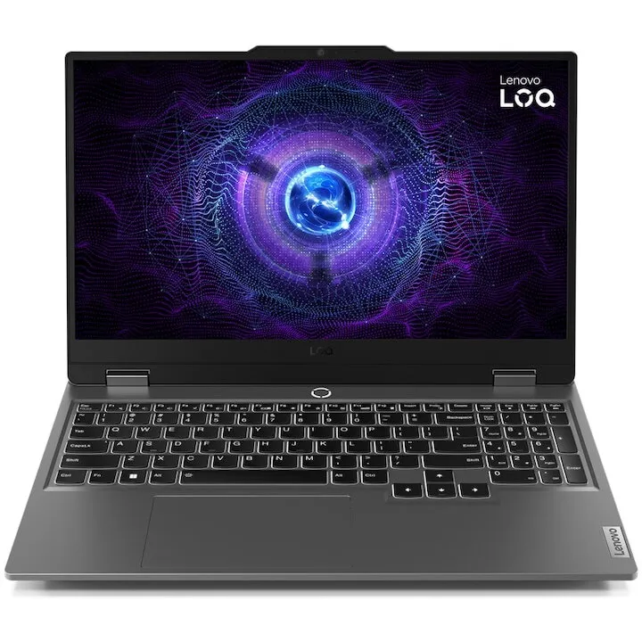 Lenovo Laptop Gaming Lenovo LOQ 15IRX9, Intel Core i7-13650HX, 15.6 inch, RAM 16 GB, SSD 1 TB, RTX 4050, No OS, Gri