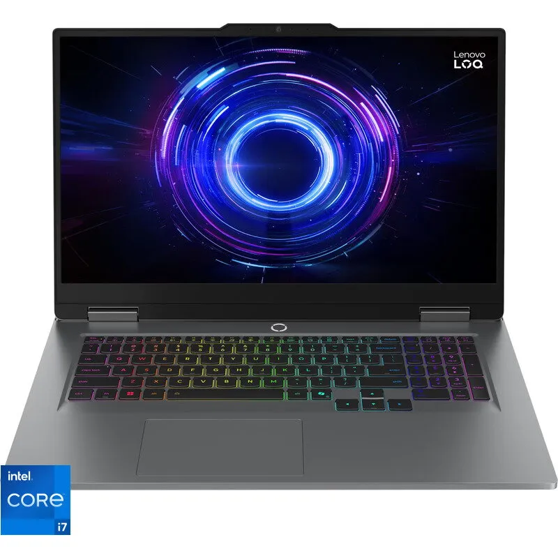 Lenovo Laptop Lenovo Gaming LOQ 17IRX10, Intel® Core™ i7-13650HX, 17.3 inch, RAM 32 GB, SSD 1 TB, RTX 5050, Fara sistem de operare, Gri