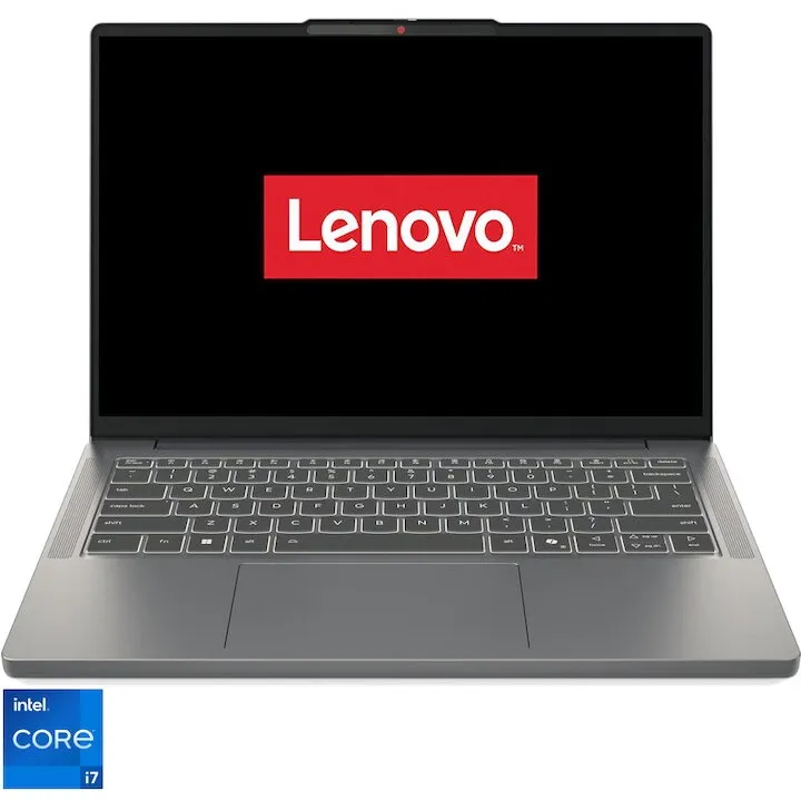 Lenovo Laptop Lenovo IdeaPad Slim 3 14IRH10, procesor Intel® Core i7-13620H pana la 4.9GHz, 14 inch, WUXGA, OLED, 16GB DDR5 RAM, 1TB SSD, Intel® UHD Graphics, No OS, Gri
