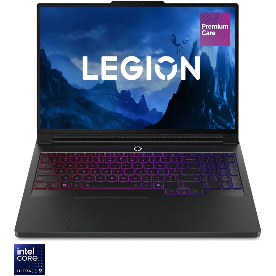 Lenovo Laptop Lenovo Legion Pro 7 16IAX10H, 16 inch, 2560 x 1600, Intel Core Ultra 9 275HX, 32 GB DDR5, 1 TB SSD, Nvidia GeForce RTX 5080 16GB, Free DOS, Negru (INT Keyboard)