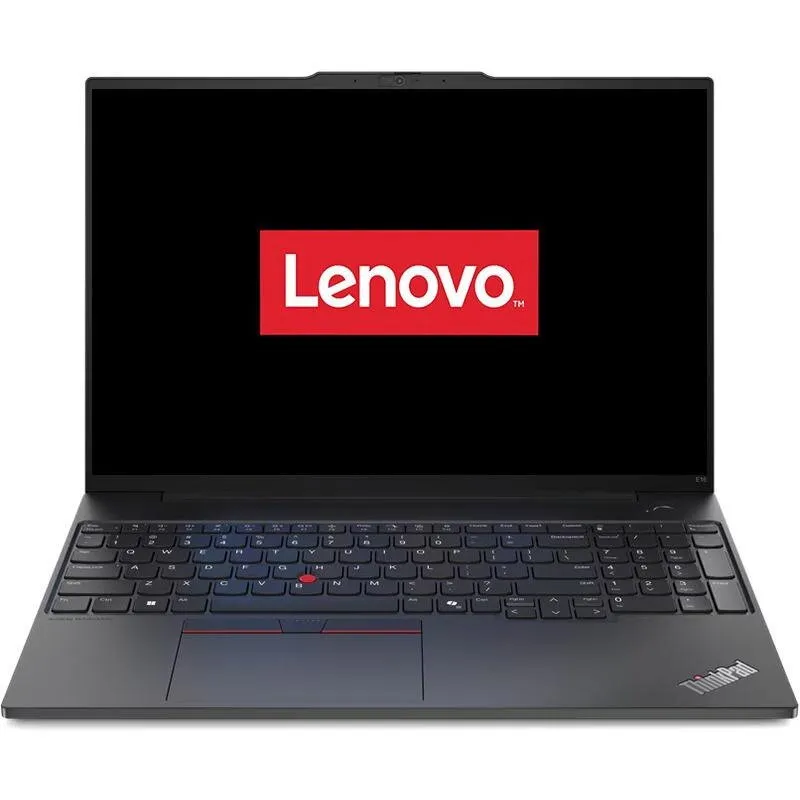 Lenovo Laptop Lenovo ThinkPad E16 Gen 2, Intel Core Ultra 7 155H, 16 inch WUXGA, 16GB RAM, 1TB SSD, Free DOS, Negru (INT Keyboard)