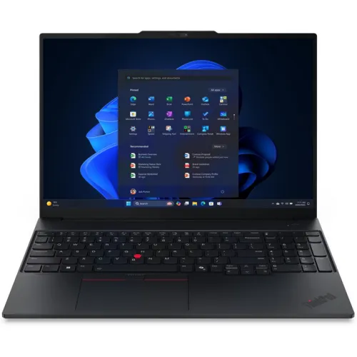 Lenovo Laptop Lenovo ThinkPad E16 Gen 3, Intel Core Ultra 7 255H, 16 inch, RAM 16GB, SSD 1TB, Intel Arc Graphics 140V, No OS, Negru