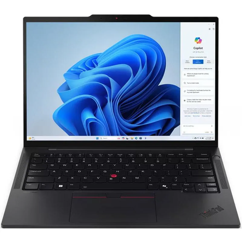 Lenovo Laptop Lenovo ThinkPad T14s Gen 6, Procesor Intel® Core™ Ultra 7 265U, 12M Cache, pana la 5.30 GHz, 14 inch, WUXGA IPS, 64GB LPDDR5X, 1TB SSD, Intel® Graphics, Windows 11 Pro, Negru