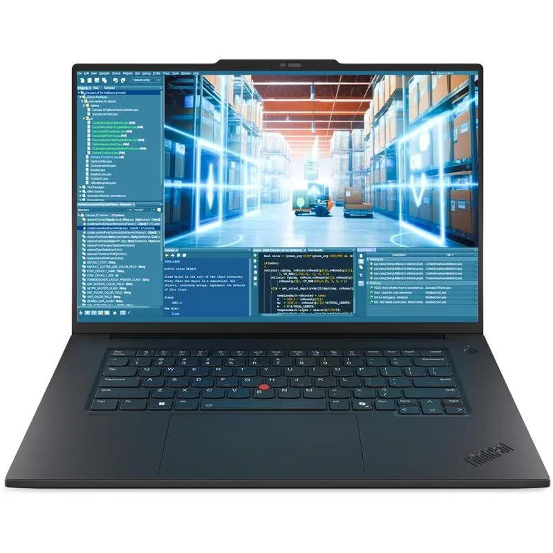 Lenovo Laptop Lenovo ThinkPad T1g Gen 8, Procesor Intel Core Ultra 7 255H pana la 5.10 GHz, 16 inch, WUXGA, 32GB RAM, 1TB SSD, Nvidia GeForce RTX 5060 8GB, Windows 11 Pro, Negru