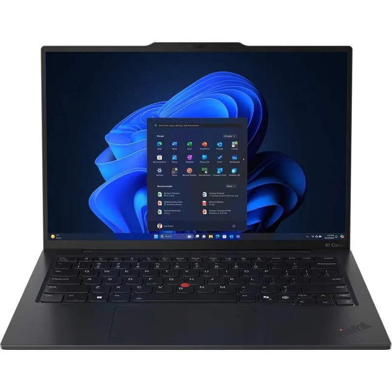 Lenovo Laptop Lenovo ThinkPad X1 Carbon Gen 13 Aura Edition, Procesor Intel® Core™ Ultra 7 265U pana la 5.30 GHz, 14 inch, WUXGA, 64GB LPDDR5X, 1TB SSD, Intel® Graphics, Windows 11 Pro, Negru