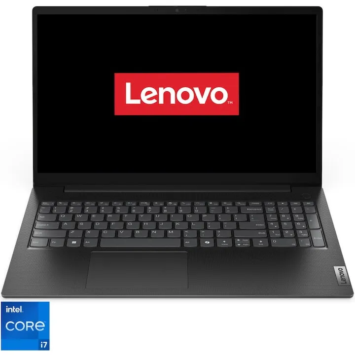 Lenovo Laptop Lenovo V15 G5 IRL, procesor Intel® Core i7-13620H pana la 4.90 GHz, 15.6 inch, Full HD, 16GB RAM, 512GB SSD, Intel® UHD Graphics, No OS, Negru