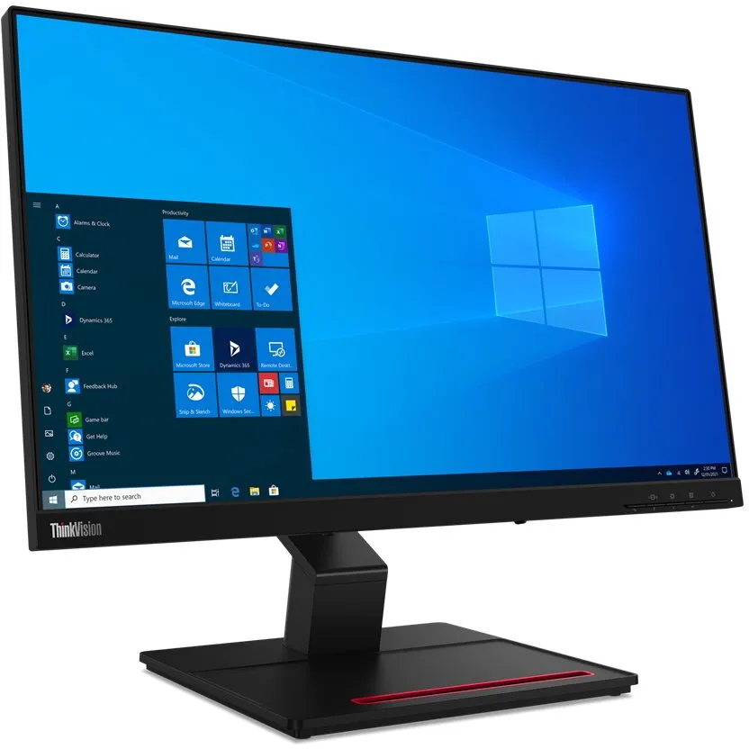 Lenovo Monitor LED Lenovo ThinkVision T24t-20 23.8 inch 4 ms Negru USB-C 60 Hz, Negru