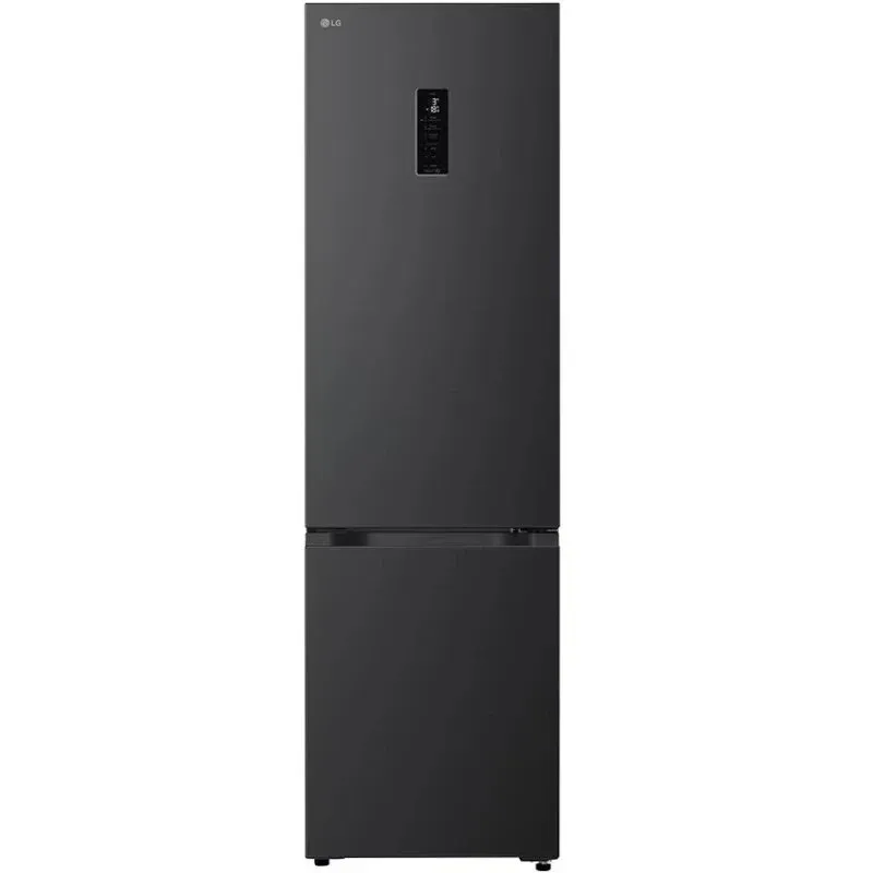 LG Combina frigorifica LG GBBS525CEV, 375 L, Clasa C, No Frost, Inverter, AI Fresh, LinearCooling, DoorCooling+, Fresh Converter, ThinQ, Control electronic, 203 cm, Negru