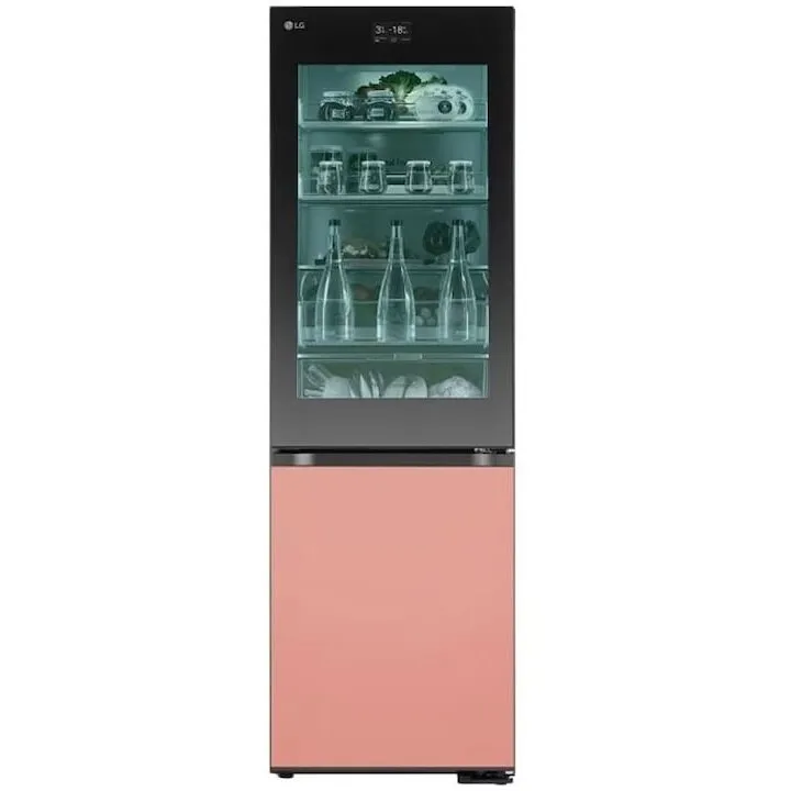 LG Combina frigorifica LG GBG719MDNN, Capacitate 352 l, No Frost, Insta View MoodUP, Clasa D, Door Cooling, Wi-Fi, H 187 cm, Multicolor