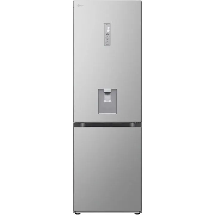 LG Combina frigorifica LG GBV7172DPY, 343L, Clasa D, H 186 cm, Argintiu