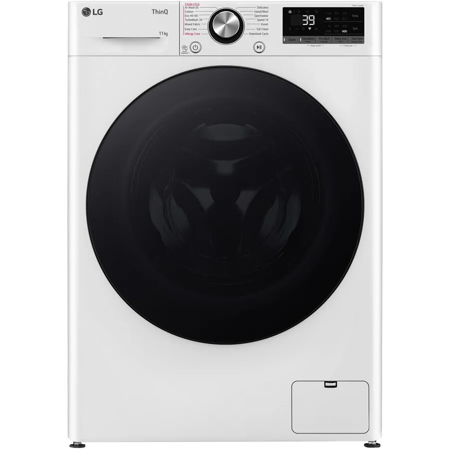 LG Masina de spalat rufe LG F4WR711S2W, 11 kg, 1400 rpm, Clasa A, Motor AI Direct Drive, WiFi, Smart Diagnosis, TurboWash, Alb