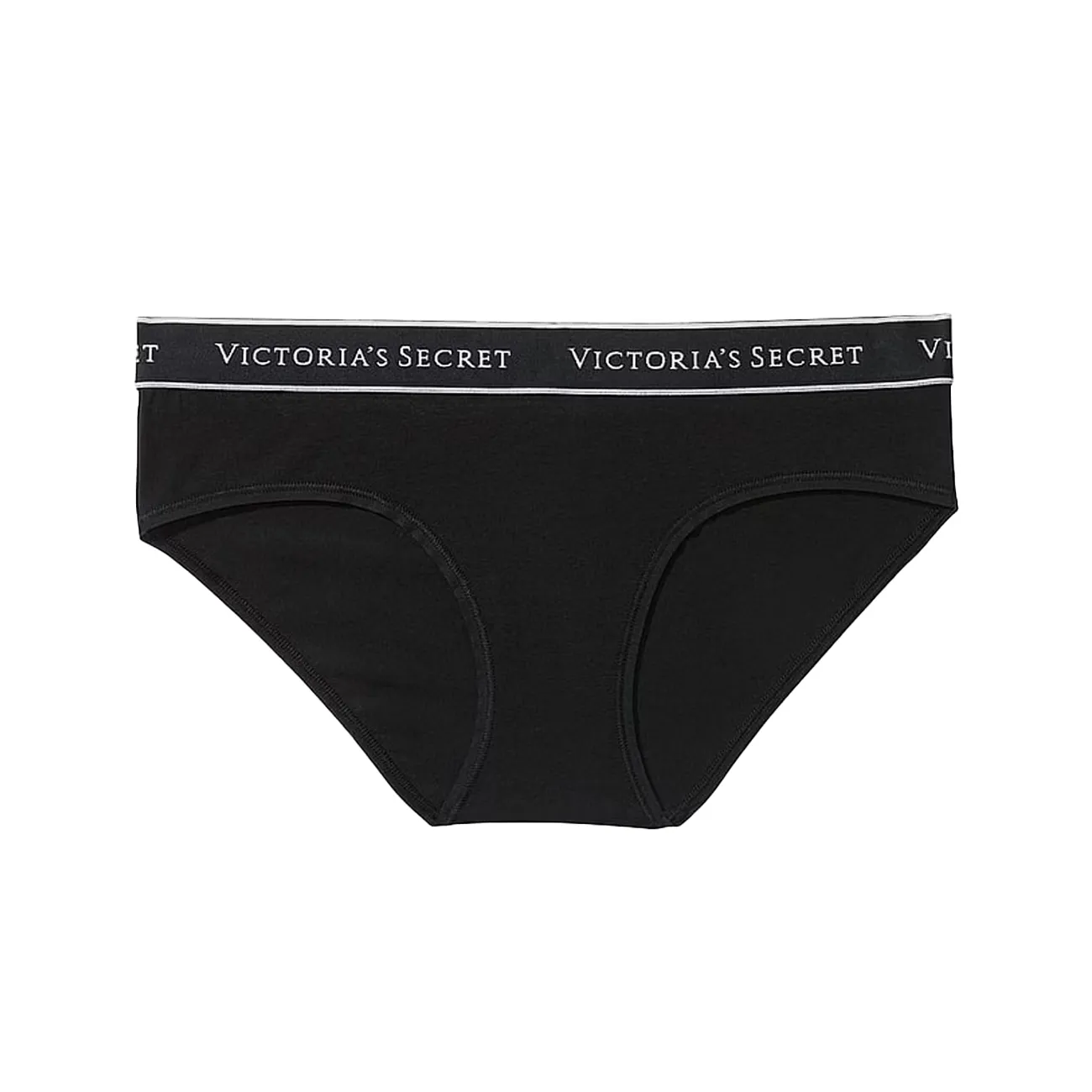 Logo cotton hiphugger panty - black Xl