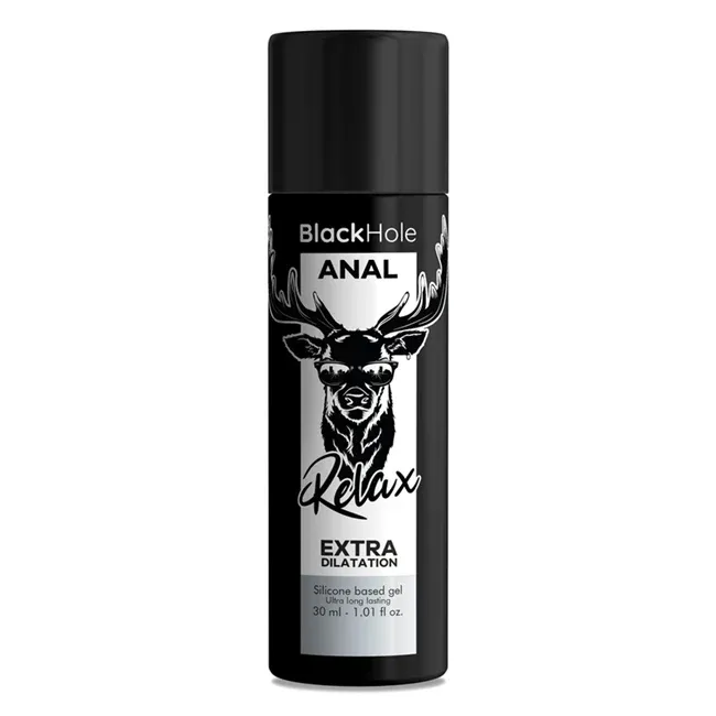 Lubrifiant anal BLACK HOLE - Extra Dilatation, textura groasa, relaxant, pe baza de silicon, 30 ml