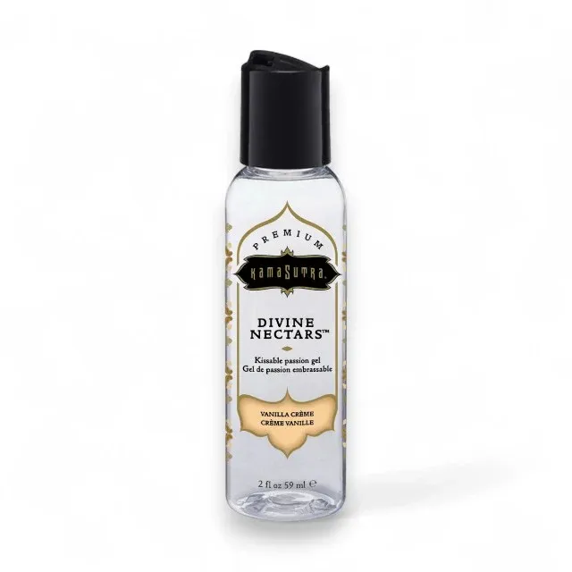 Lubrifiant cu aromă KAMASUTRA Divine Nectars Vanilla Creme, pe bază de apă, cu aromă de vanilie, 60 ml