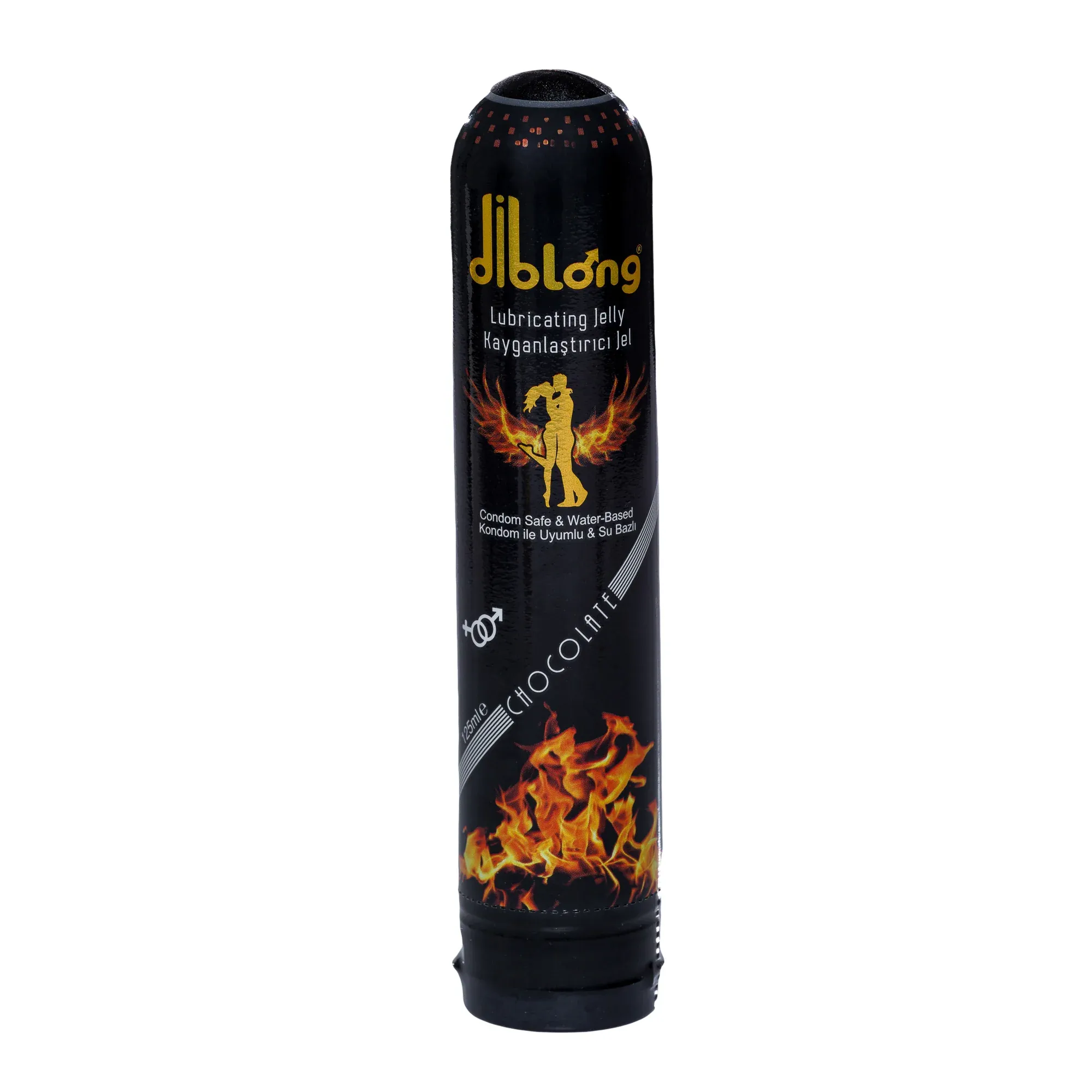 Diblong Lubricating Jelly - lubrifiant pe bază de apă, cu textură groasă, cu aromă de ciocolată, 125 ml