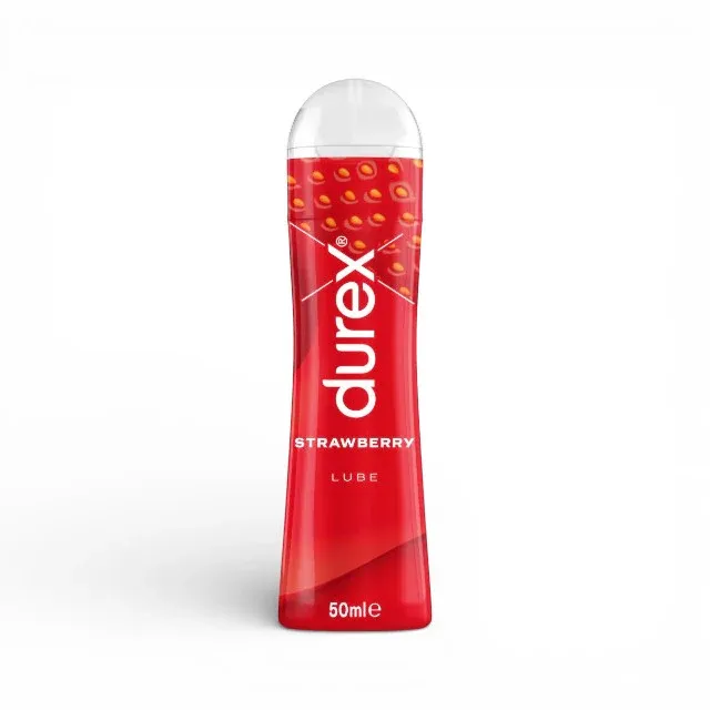 Lubrifiant Durex Play Fresa Morango, pe baza de apa, cu aroma de capsuni, 50 ml
