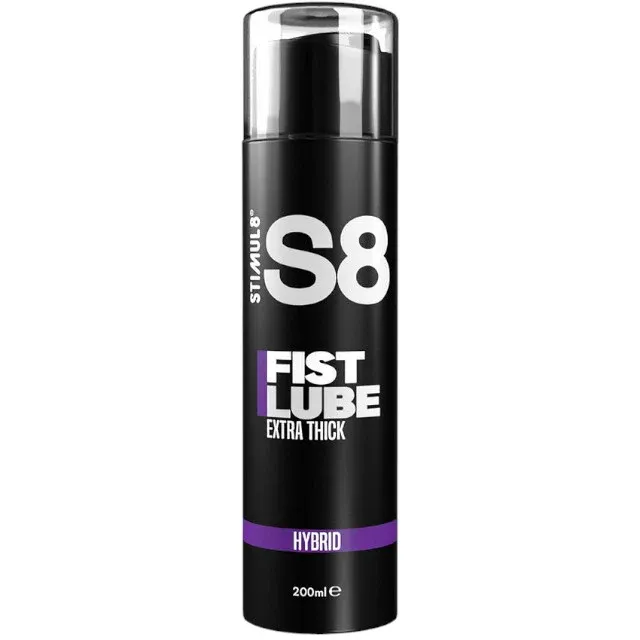 Lubrifiant hibrid S8 Fist Lube, pe bază de apă și silicon, formulă ultra-groasă pentru fisting și penetrare adâncă, 200 ml