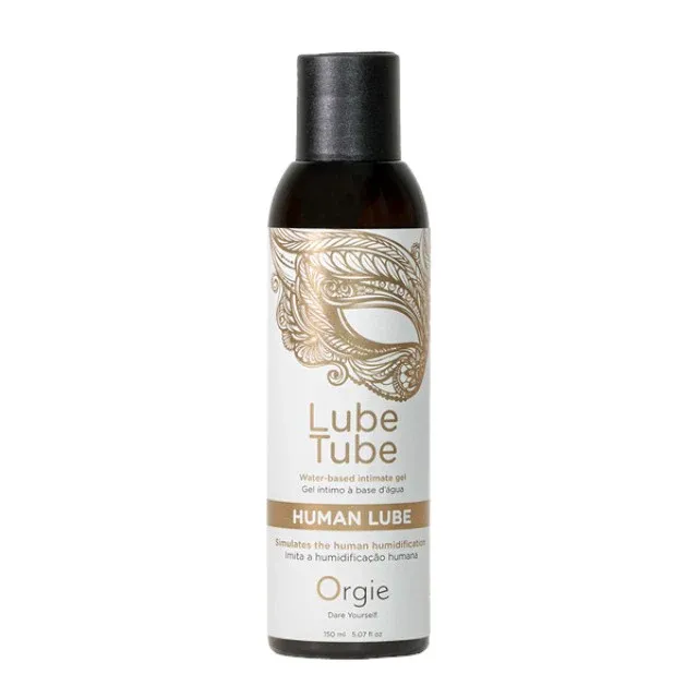 Lubrifiant ORGIE Lube Tube - Human Lube, pe bază de apă, textură care imită lubrifierea naturală feminină și saliva, 150 ml