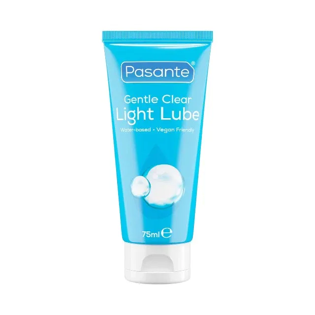 Lubrifiant PASANTE Gentle Clear Light Lube, pe bază de apă, pentru ameliorarea uscăciunii vaginale, 75 ml