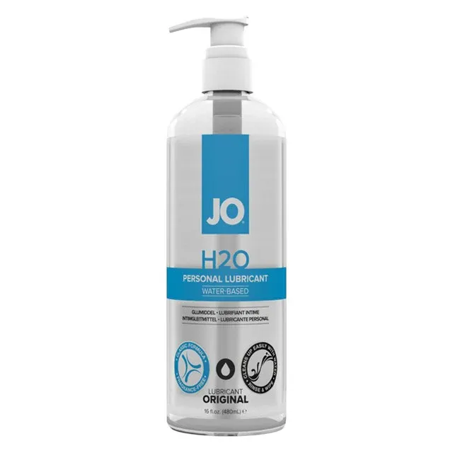 Lubrifiant pe bază de apă JO H2O Personal Lubricant, cu textură nelipicioasă, fără parfum, 480 ml
