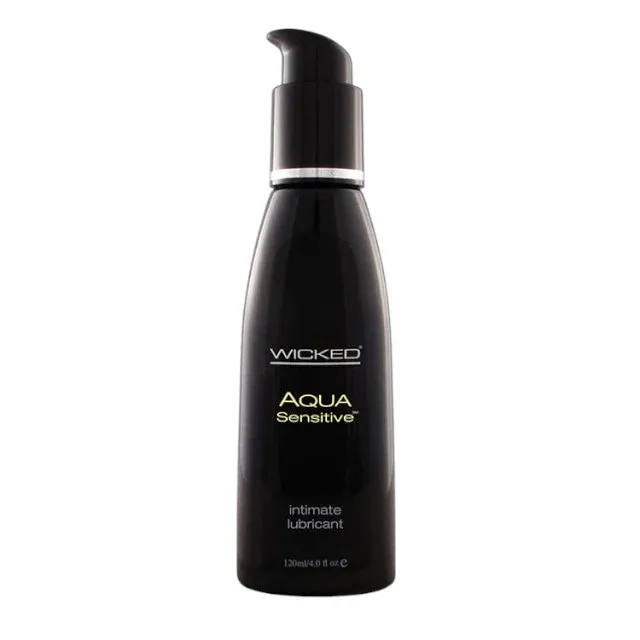Lubrifiant pe bază de apă WICKED Aqua Sensitive, formulă inovatoare potrivită pentru pielea sensibilă, 120 ml
