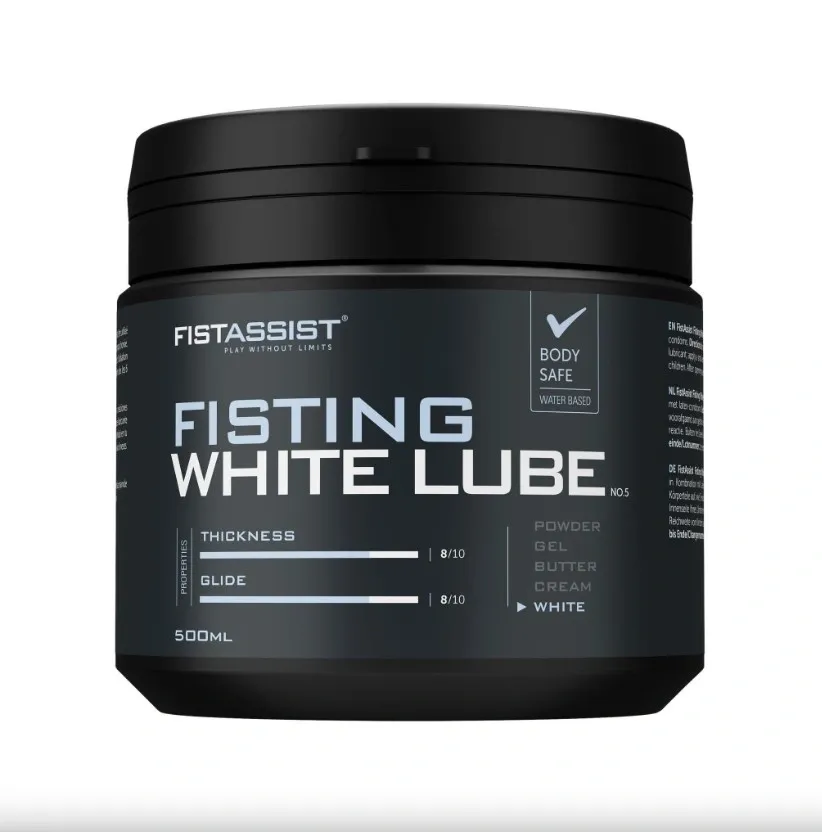 Lubrifiant pe Baza de Apa Fisting White Lube, 500 ml