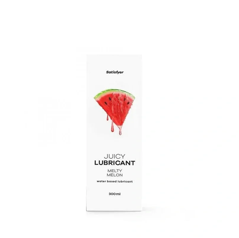 Lubrifiant pe Baza de Apa Juicy Lubricant-Melty Melon, Aroma Pepene Verde, 300 ml