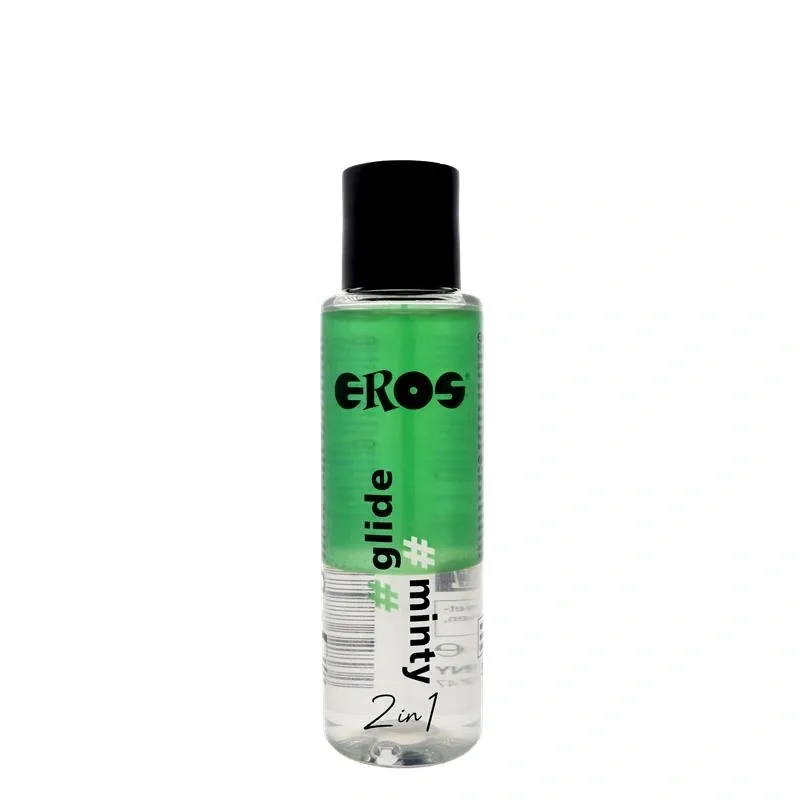 Lubrifiant pe Baza de Silicon EROS 2in1, Aroma Menta, 100 ml
