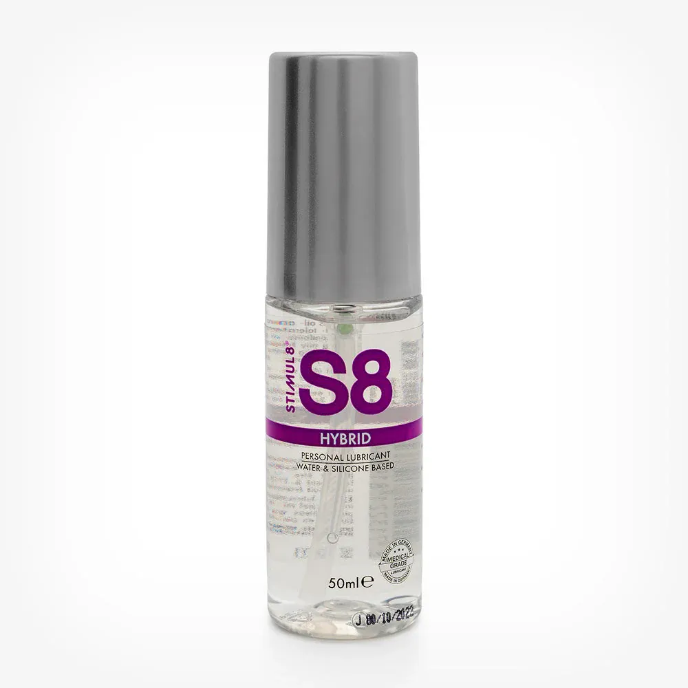 Lubrifiant hibrid S8 Hybrid Lube, pe bază de apă și silicon, fără parabeni, 50 ml