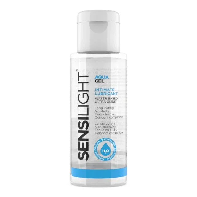 Lubrifiant SENSILIGHT Aqua Gel, pe bază de apă, cu efect de lungă durată, compatibil cu prezervative, 30 ml