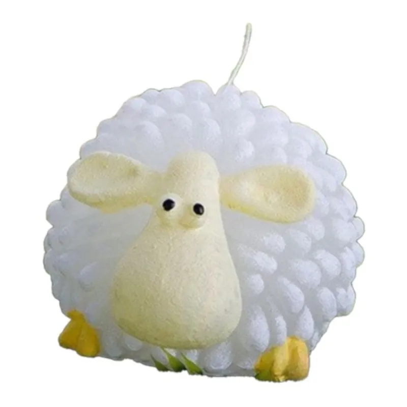 Lumanare in Forma de Oita, Alba, 50 mm