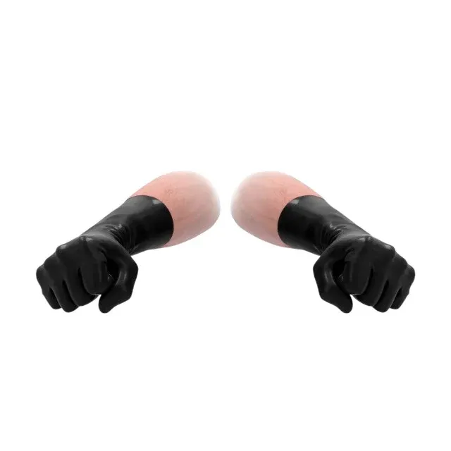 Mănuși FIST IT BY SHOTS Latex Gloves, pentru fisting, din material elastic și igienic, lungime 33.5 cm, culoarea negru