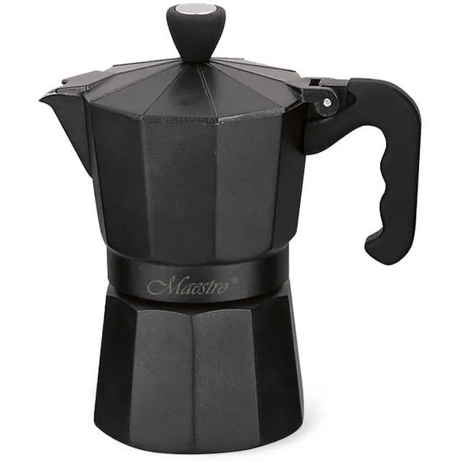 Maestro Cafetiera pentru Aragaz Maestro MR-1666-3, 150ml, 3 Cesti, Neagra