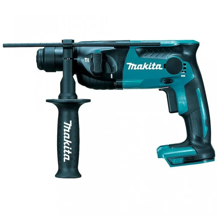 Makita Ciocan rotopercutor pe acumulator Makita DHR165Z, 18 V, 1600 RPM, 1.3 J, motor fara perii, 5300 percutii/min, fara acumulator/incarcator