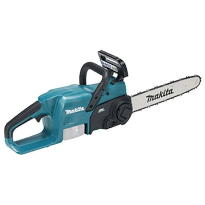 Makita Fierastrau electric cu lant Makita DUC357Z, LXT 18 V, lungime lama 35 cm, pas lant 3/8, viteza lant 7.7 m/s, motor fara perii, fara acumulator si incarcator